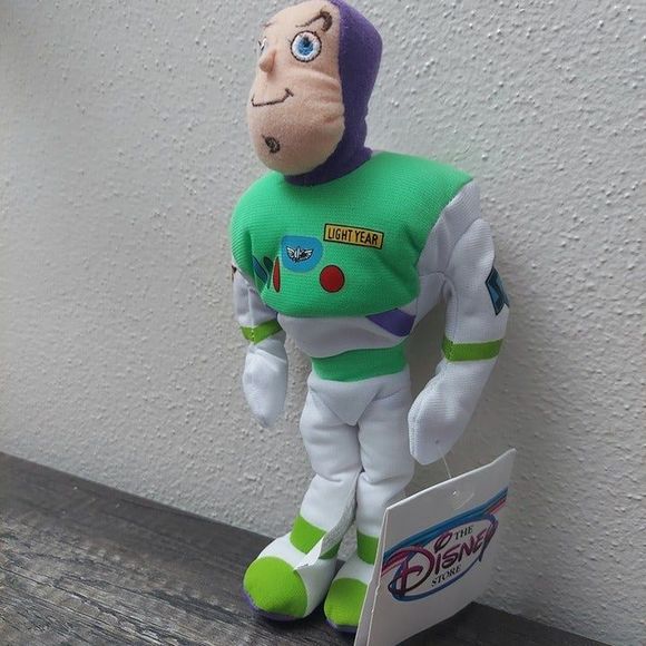 Disney Store Pixar Toy Story Buzz Lightyear 8" Mini Bean Bag Plush NWT Vintage - Picture 5 of 11